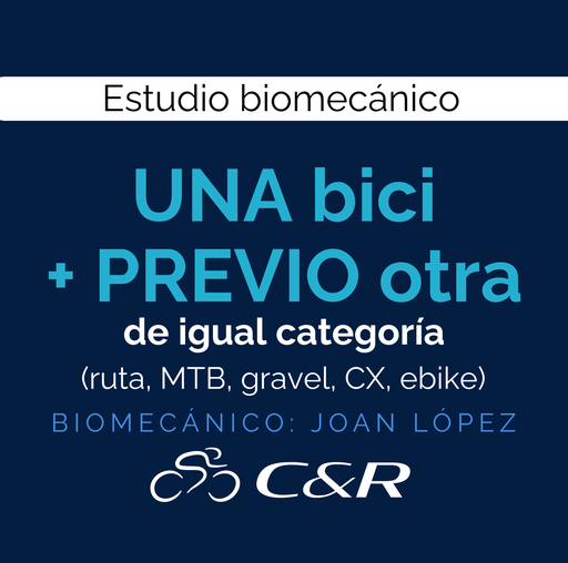 Estudio con una bici ruta/mtb/gravel/ebike + previo compra (bici igual categoría) (Joan López)