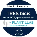 Estudio con tres bicis o dos bicis +previo (ninguna aero) + Plantillas