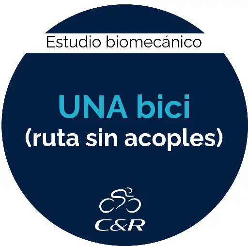Estudio con una bici ruta sin acoples
