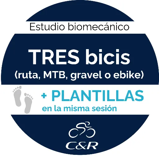 Estudio con tres bicis o dos bicis +previo (ninguna aero) + Plantillas