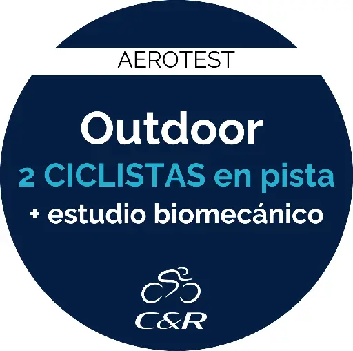 Sesión aerotest Outdoor (2 ciclistas en pista) + estudio biomecánico