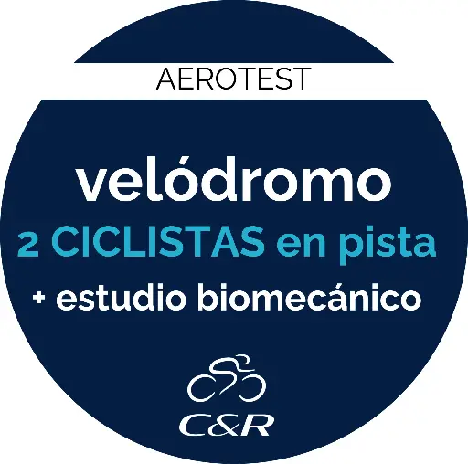 Sesión aerotest en velódromo (2 personas a la vez) + estudio biomecánico